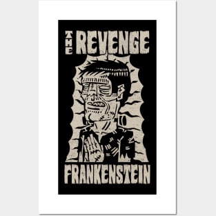 The revenge of Frankenstein Vintage Halloween Posters and Art